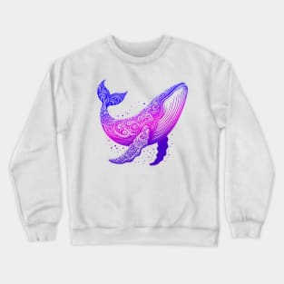 Majestic Whale Crewneck Sweatshirt